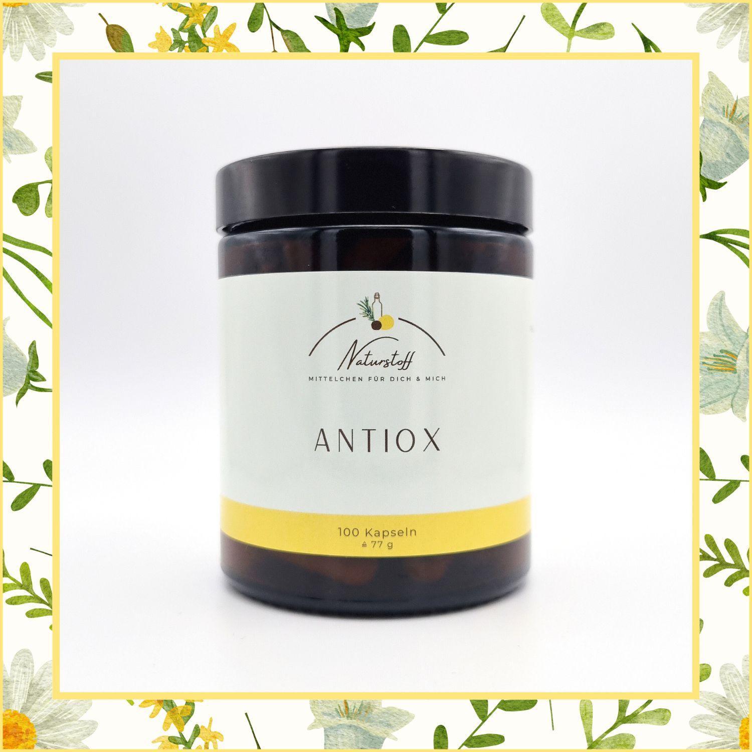 Antiox - Antioxidationsmischung mit Coenzym Q10 und Liponsäure Kapseln | Naturstoff