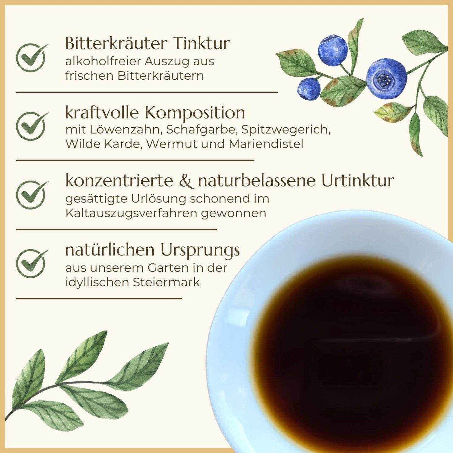 Eigenschaften der Bitterkräuter Tinktur | Naturstoff