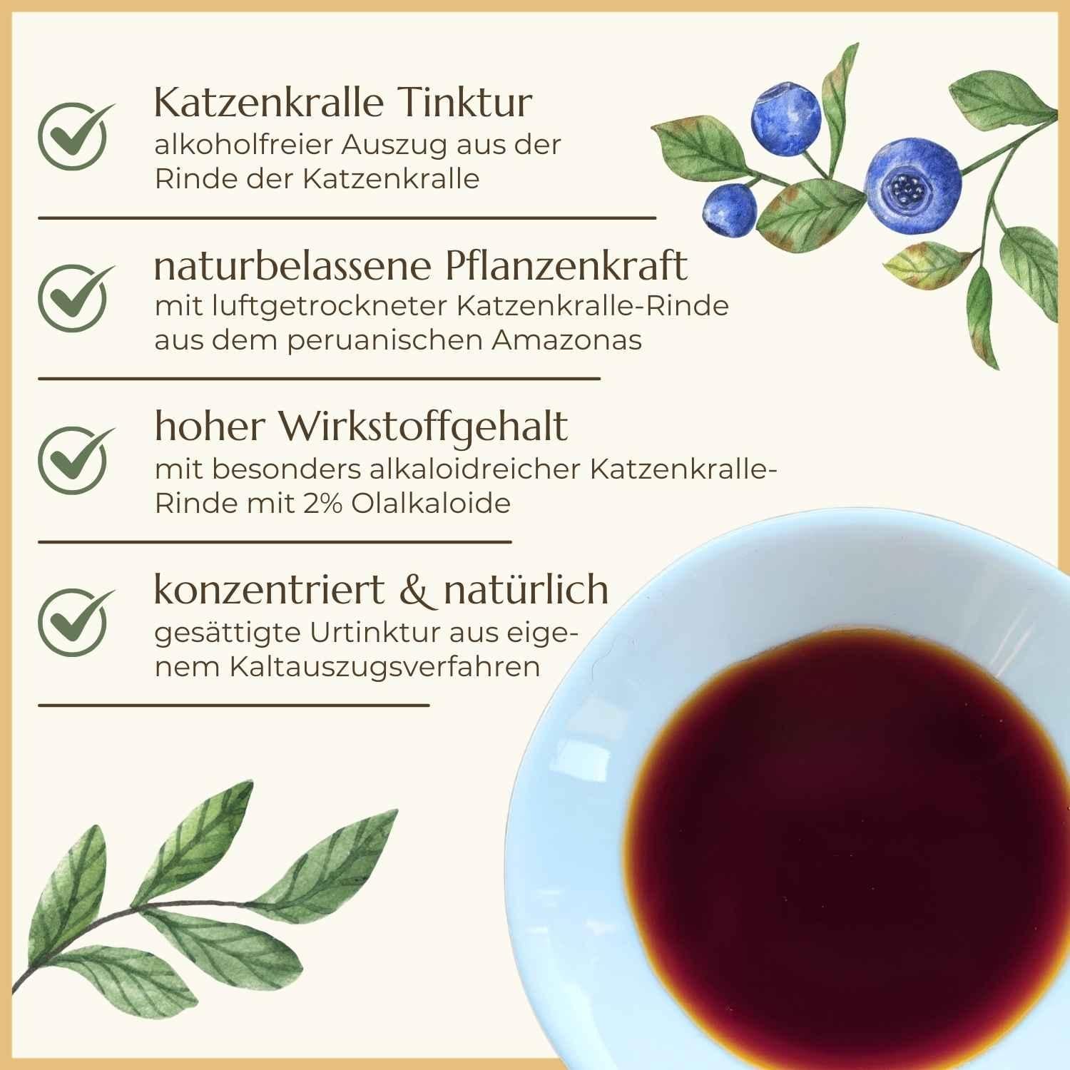 Qualität der Katzenkralle Urtinktur | Naturstoff