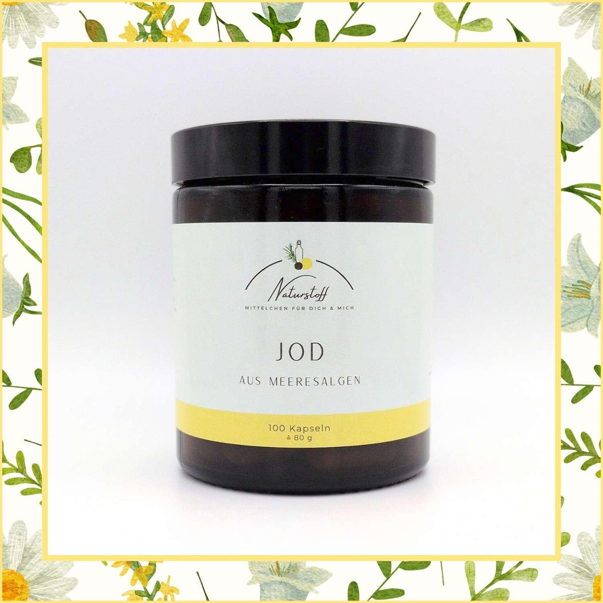 Jod Kapseln aus Meeresalgen | Naturstoff