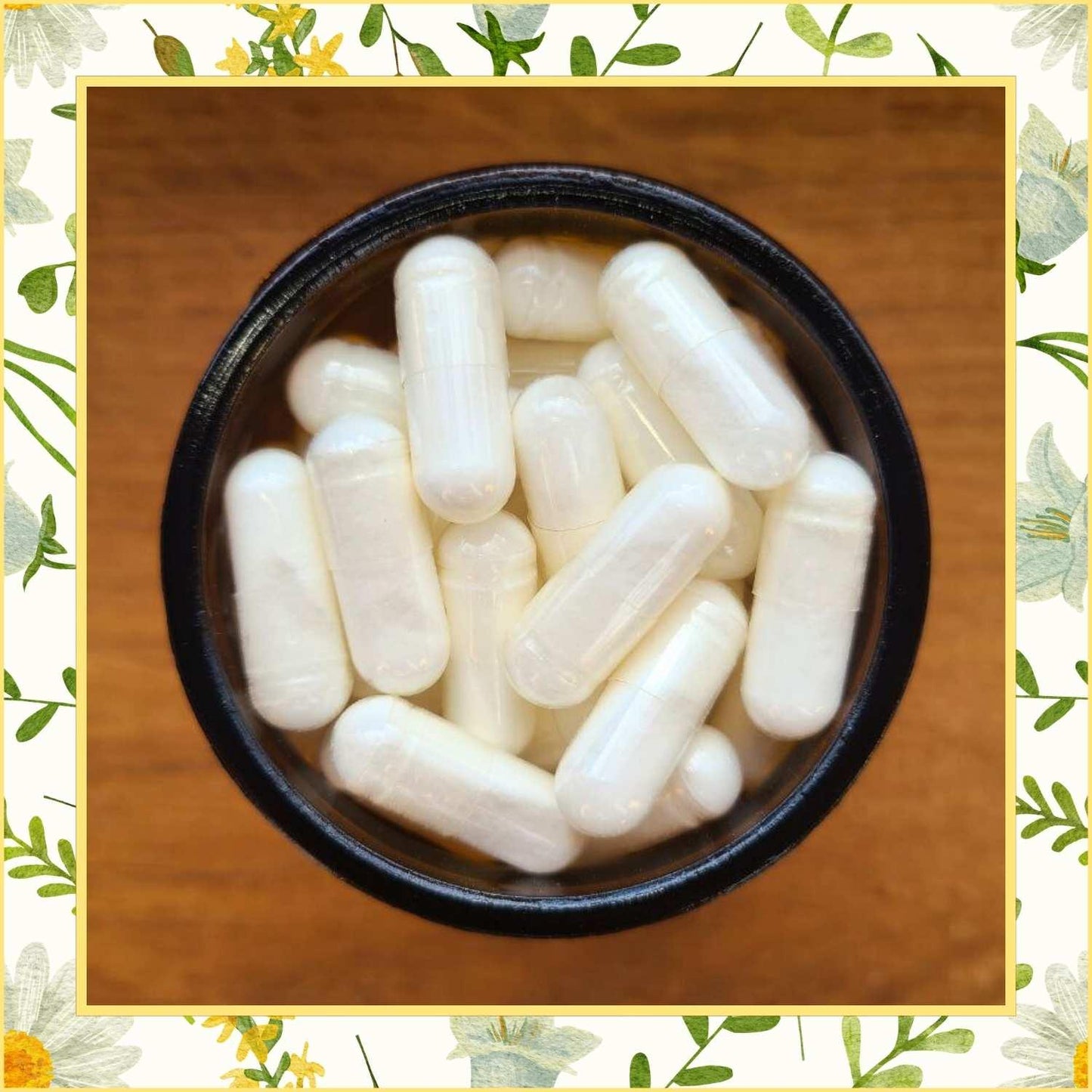 Magnesium Kapseln in Tiegel von Naturstoff