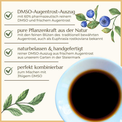 Premiumqualität & Eigenschaften vom Augentrost Euphrasia DMSO Auszug | Naturstoff