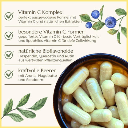 Premiumqualität & Eigenschaften vom Vitamin C Komplex | Naturstoff