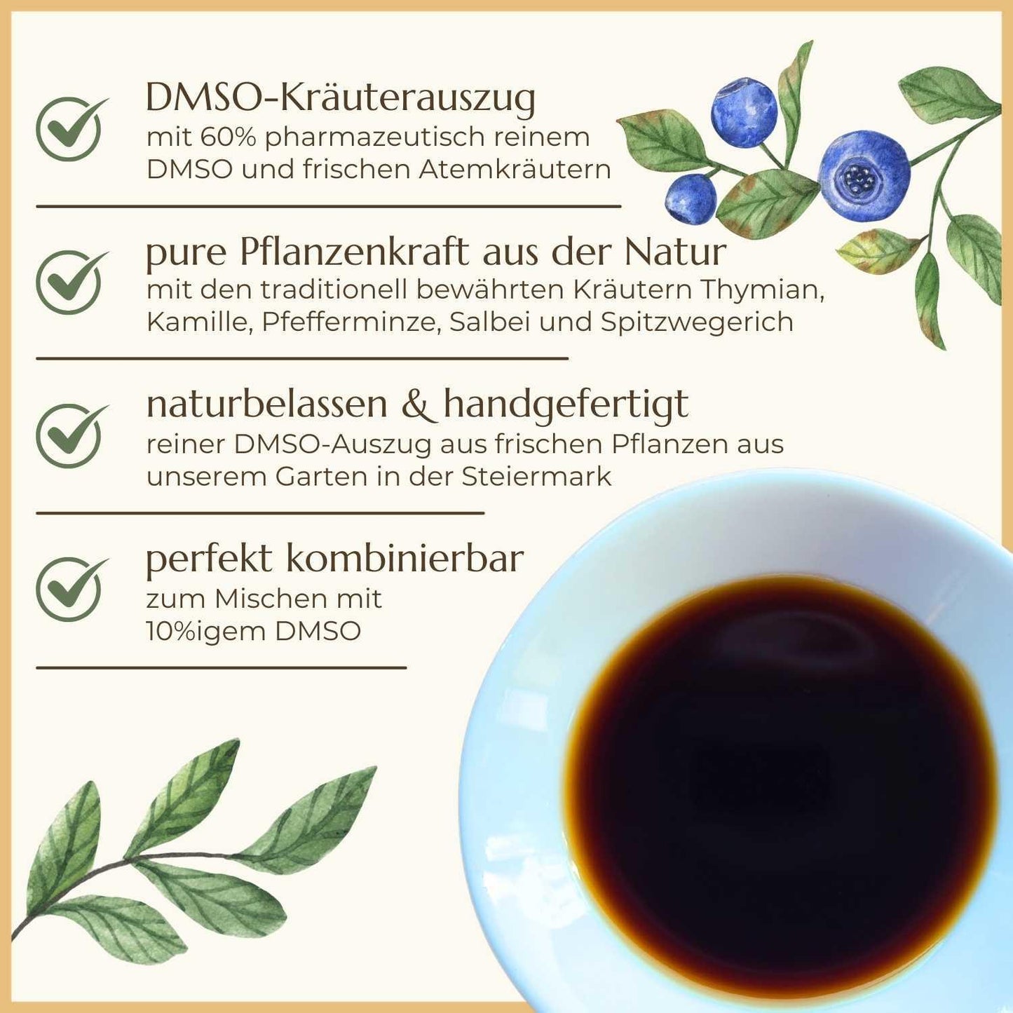 Premiumqualität & Eigenschaften von Atemkräuter DMSO Auszug | Naturstoff