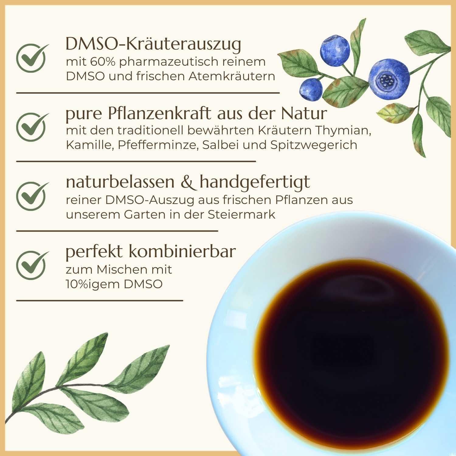 Premiumqualität & Eigenschaften von Atemkräuter DMSO Auszug | Naturstoff
