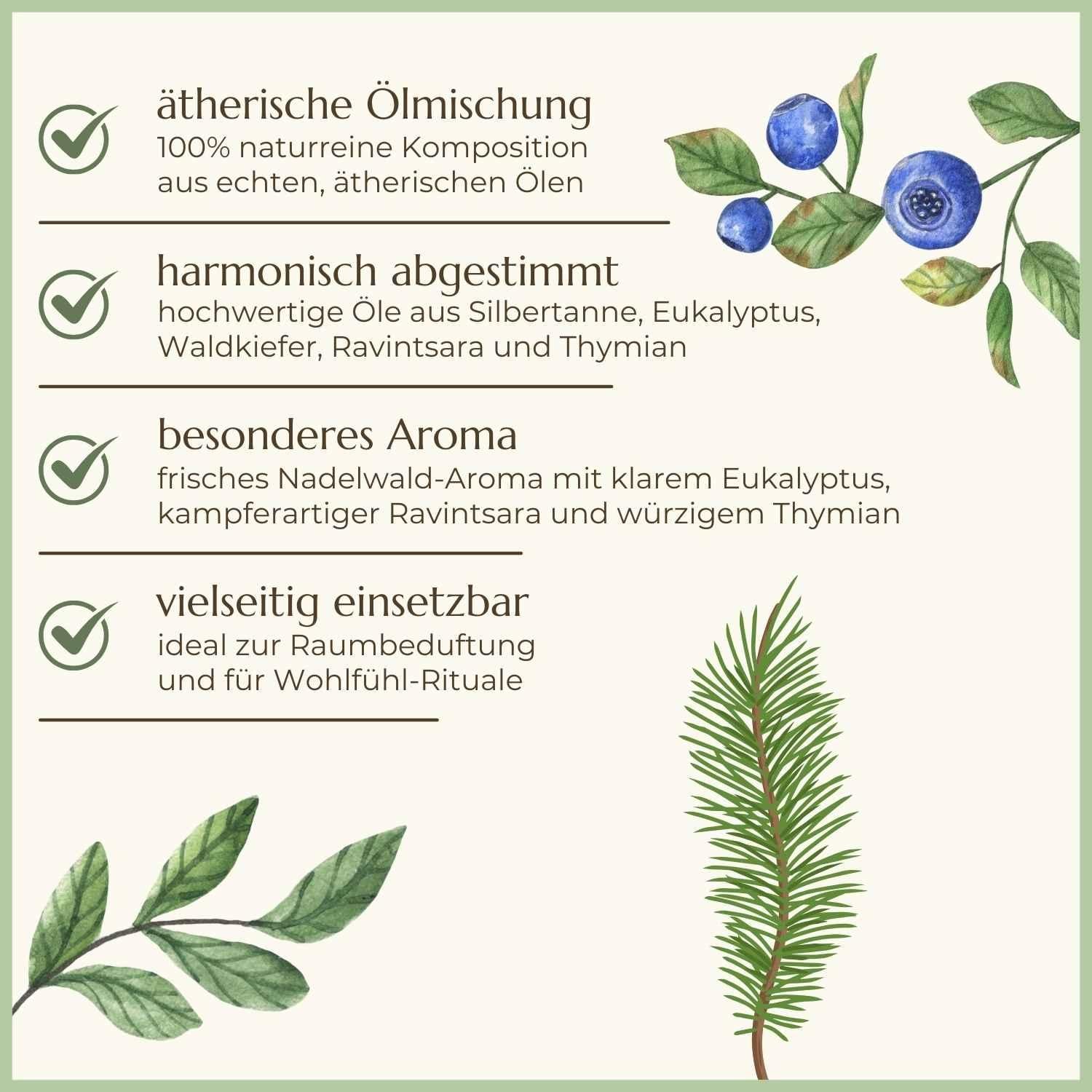 Premiumqualität & Eigenschaften von Freier Atem ätherische Ölmischung | Naturstoff