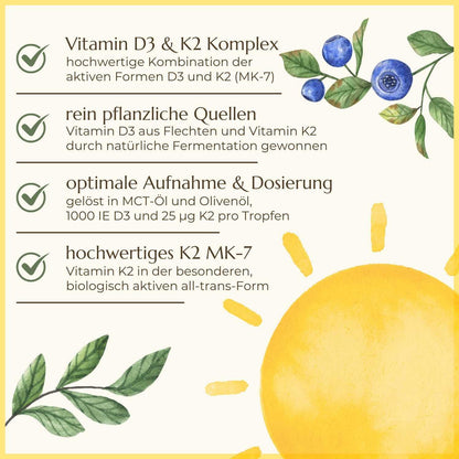 Premiumqualität & Eigenschaften von Vitamin D3 Vitamin K2 MK7 | Naturstoff