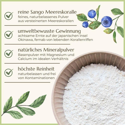 Sango Meereskoralle Beschreibung der Eigenschaften Naturstoff