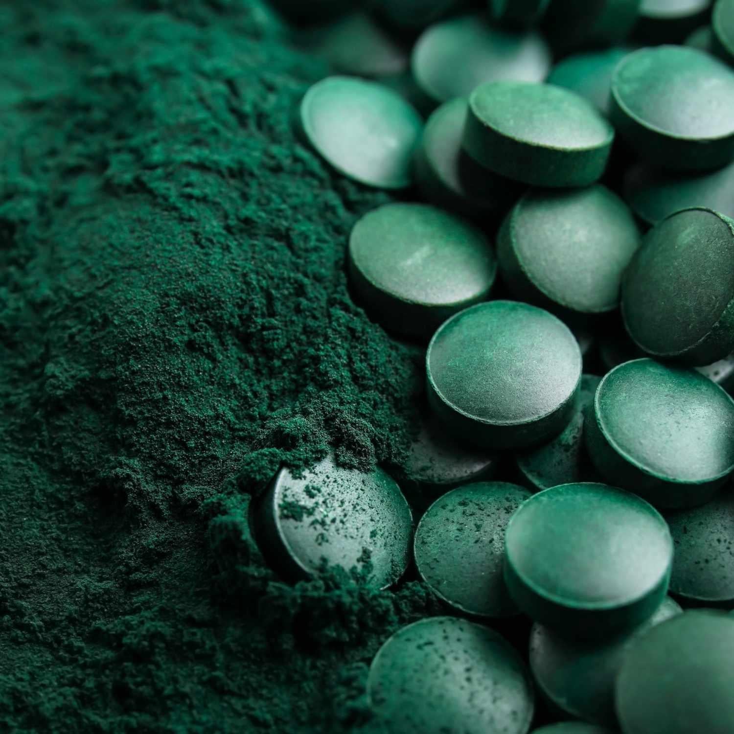 Spirulina_Presslinge_und_Pulver_Naturstoff