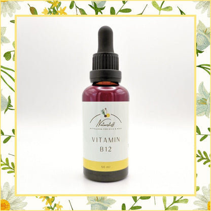 Vitamin B12 Tropfen, vegan und alkoholfrei mit Glycerin | Naturstoff