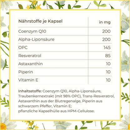 Inhalsstoffe & Nährwerte der Antiox Kapseln von Naturstoff